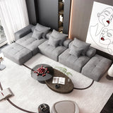 Modern Oversized Diy Combination Modular Sectional Sofa With Pillows - Furniture Home Direct