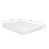 10" Plush Gel Memory Foam Mattress Bed With Cooling Technology, Aloe Vera Cover - Furniture Home Direct