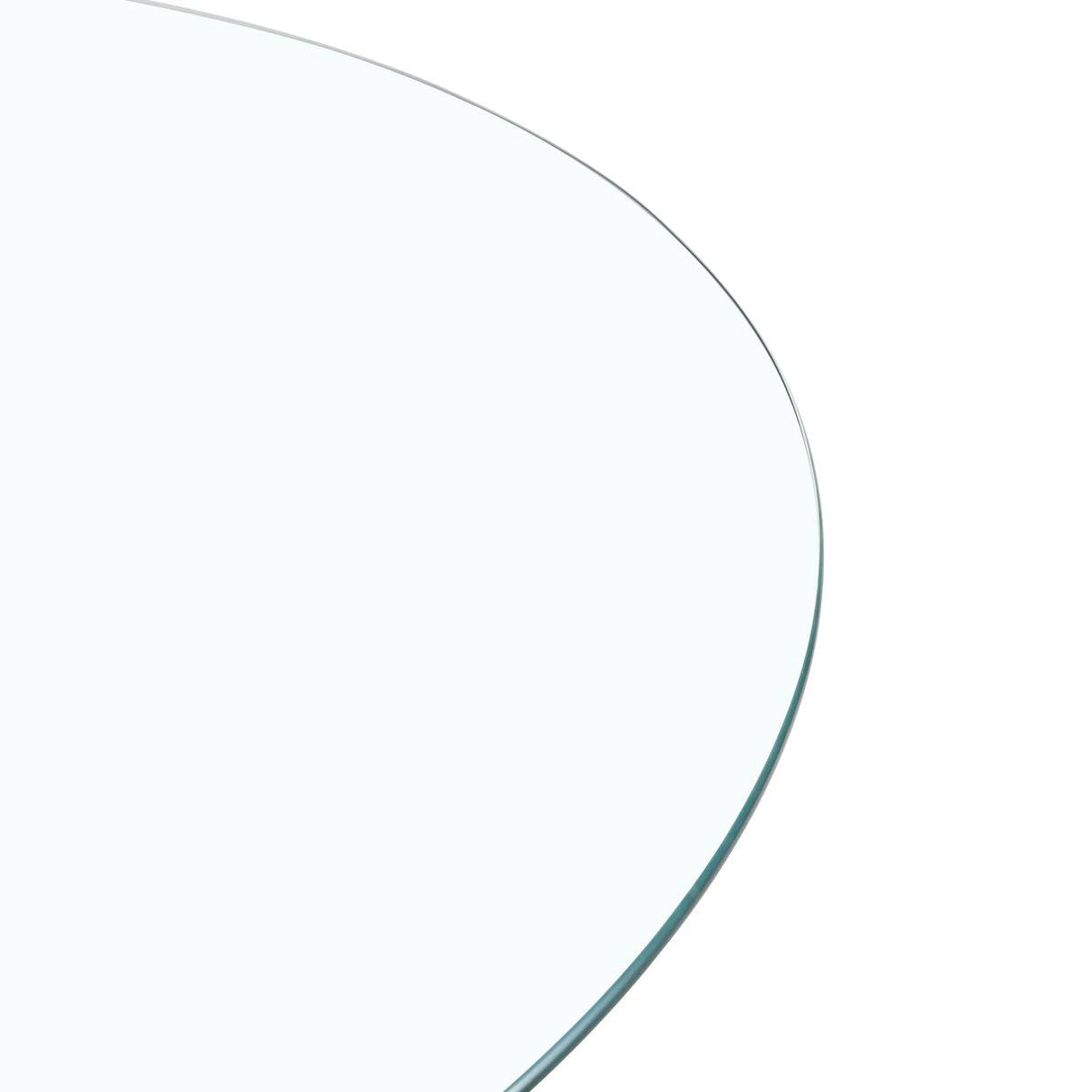 Dining Table Round Glass Top With Chrome Pedestal Silver - Furniture Home Direct
