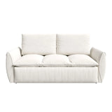 Pull Out Sofa Bed, 3 Seat Convertible Sleeper Sofa With 2 In 1 Pillow And Blanket Set - Furniture Home Direct