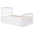 Platform Storage Bed Solid Wood Bed With 6 Drawers - Furniture Home Direct