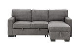 Estelle - Fabric Reversible Sleeper Sectional With Storage Chaise Drop-Down Table 2 Cup Holders And 2 USB Ports - Furniture Home Direct
