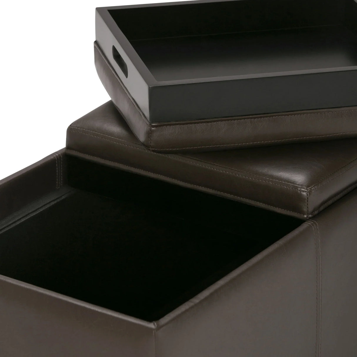Avalon - Upholstered Storage Ottoman - Furniture Home Direct
