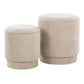 Marla - Upholste Contemporary Ottoman Set - Furniture Home Direct