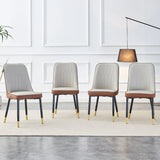 Modern Dining Chair With Metal Leg - Furniture Home Direct