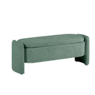 Ottoman Oval Storage Bench, 3D Lamb Fleece Bench With Large Storage Space For The Living Room, Entryway And Bedroom - Furniture Home Direct