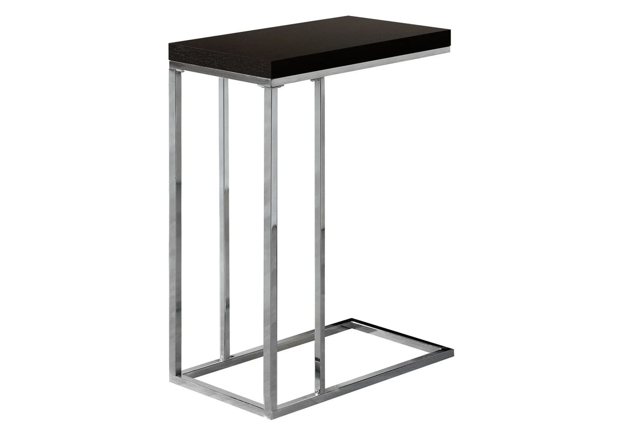 Accent Table, C - Shaped, Tempered Glass, Stylish Design Contemporary & Modern - Furniture Home Direct