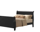 Louis Philippe III - Eastern King Bed - Black - Furniture Home Direct