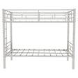 Metal Bunk Bed For Kids, Convertible Bedframe With Ladders & Guardrail - Furniture Home Direct