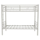 Metal Bunk Bed For Kids, Convertible Bedframe With Ladders & Guardrail - Furniture Home Direct