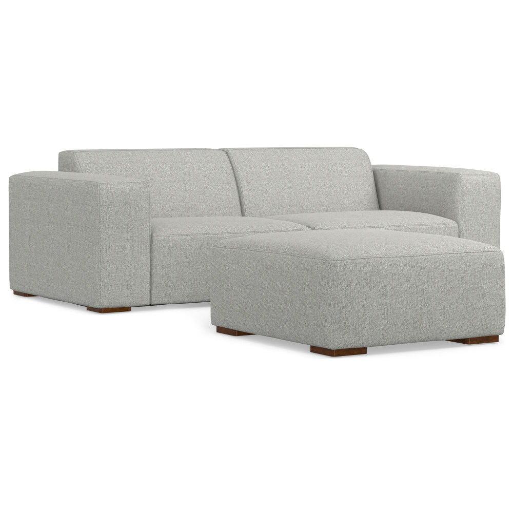 Rex - Handcrafted Sectional Sofa And Ottoman - Furniture Home Direct
