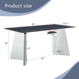 Modern Marble Patterned Dining Table With Stainless Steel Butterfly Legs - Furniture Home Direct