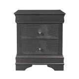Shaker - Crocodile Metallic Nightstand - Furniture Home Direct