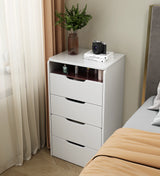 Vanity Desk with Flip Top Mirror and Drawers White - Furniture Home Direct