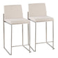 Fuji - Contemporary High Back Counter Stool, Functional Design - Furniture Home Direct