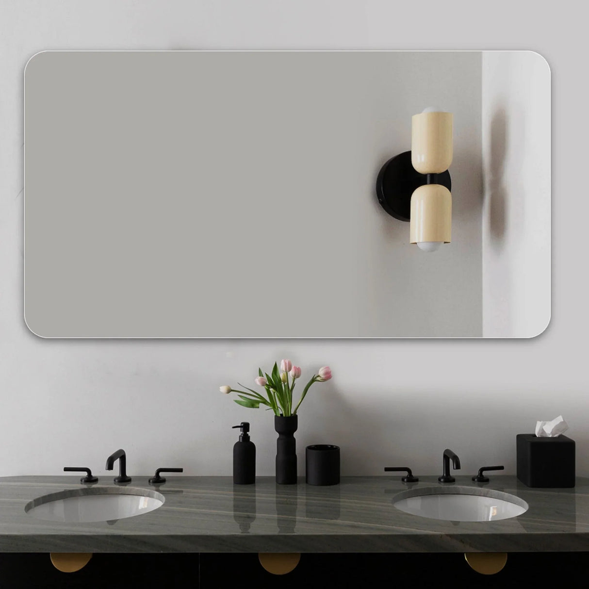 Bathroom Vanity Mirror, Wall-Mounted Mirror For Bathroom Anti-Fog, Waterproof - Furniture Home Direct