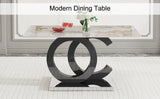 Large Rectangular Faux Marble Dining Table - Furniture Home Direct