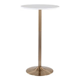Pebble - Contemporary & Glam Adjustable Dining / Bar Table - Furniture Home Direct
