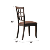 Cardiff - Micro Side Chair (Set of 2) - Dark Brown - Furniture Home Direct