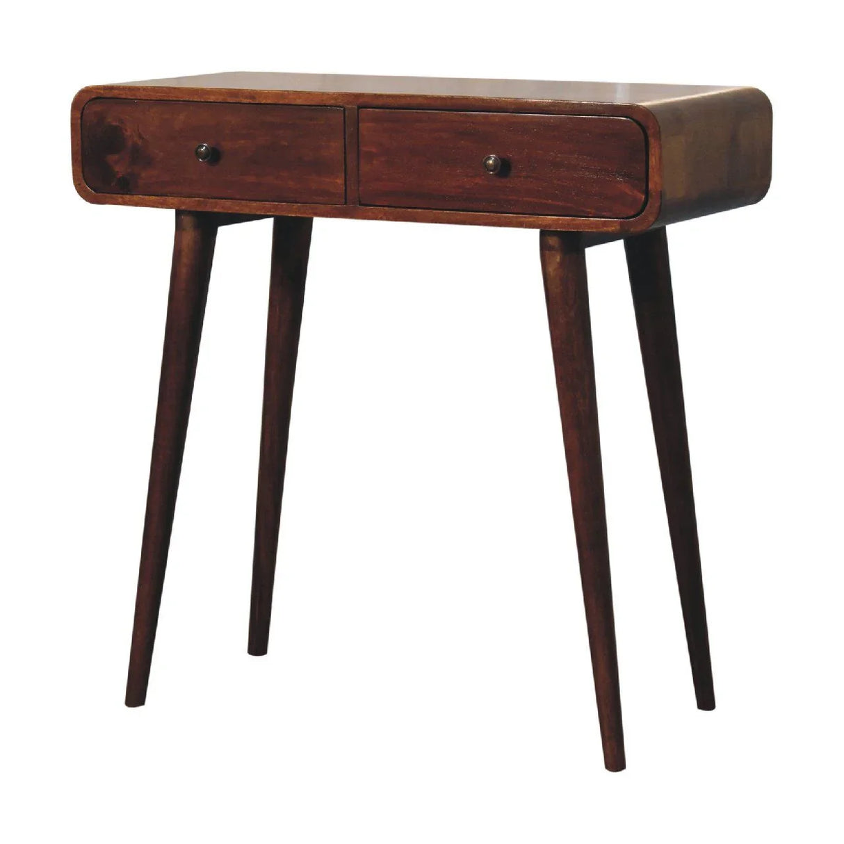 Curved Hallway Table - Chestnut - Furniture Home Direct