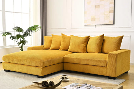 Luxe - Oversized 2 Piece Sectional Couches For Living Room, L Shaped Sofa With Chaise - Furniture Home Direct