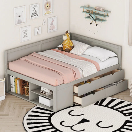 Daybed With Drawers And Shelves - Furniture Home Direct