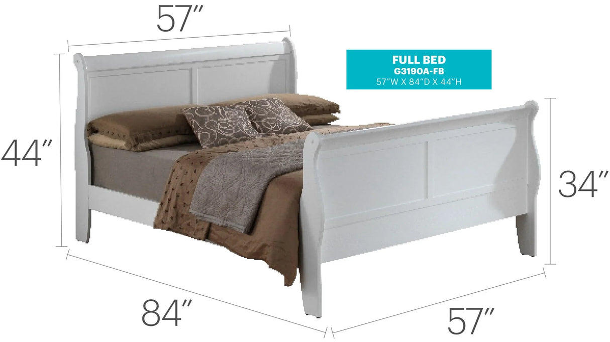 Panel Sleigh Bed - Furniture Home Direct