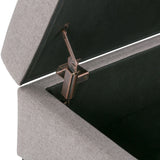 Oregon - Contemporary Storage Ottoman Bench With Tray - Furniture Home Direct