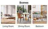 Dining Set 7 Piece Marble Top Table And Chairs White - Furniture Home Direct