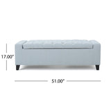 Guernsey - Ottoman Storage With Tufted Top