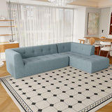 Modular Combination Living Room Sofa Set, Modern Minimalist Sofa, Living Room Upholstered Sofa Bed, Bedroom, 2 Pieces Computer Free Combination, L - Shaped - Furniture Home Direct