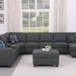 Eric - 9 Piece Upholstered Sectional With Ottoman - Furniture Home Direct
