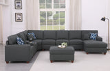 Eric - 9 Piece Upholstered Sectional With Ottoman - Furniture Home Direct