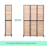 Rustic 3 Panel Room Dividers And Folding Privacy Screen - Furniture Home Direct