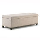 Kingsley - Upholstered Large Storage Ottoman - Furniture Home Direct