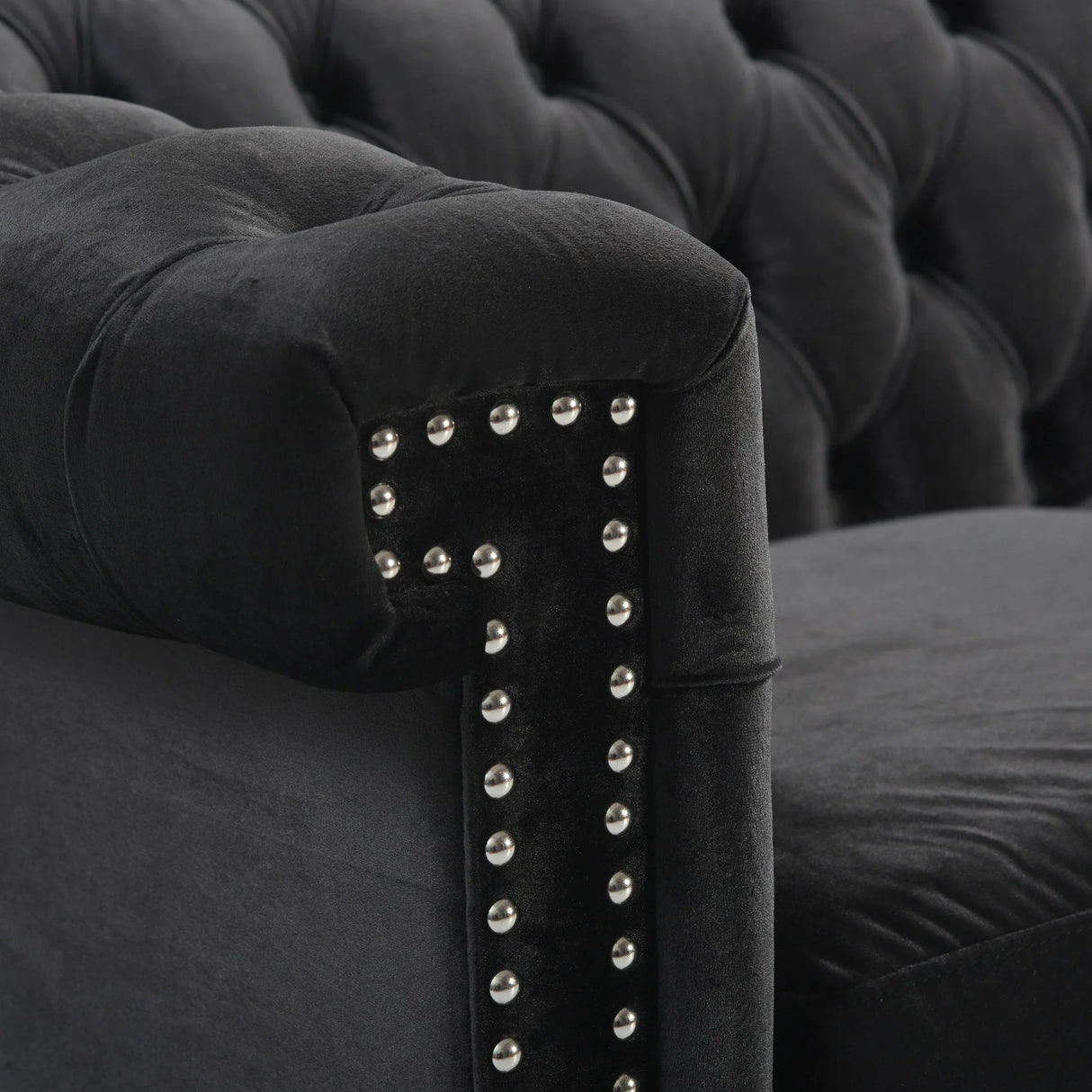 Traditional Charcoal Gray Sofa - Furniture Home Direct