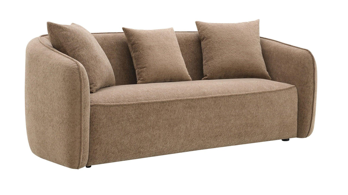 Keith - Chenille 3 Piece Living Room Set (Comes With Matching Color Toss Pillows) - Furniture Home Direct