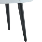 Elegant White Marble Round Coffee Table - Furniture Home Direct