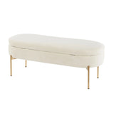 Chloe - Contemporary / Glam Bench - Furniture Home Direct