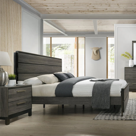 Bedroom Set Queen Size With Dresser Nightstands Grey - Furniture Home Direct