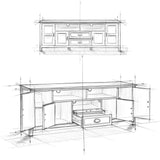 Burlington - TV Media Stand - Furniture Home Direct