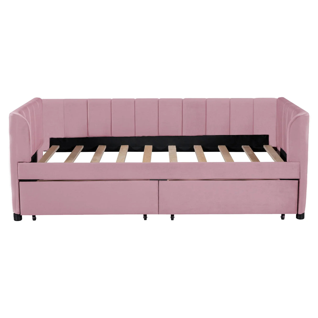 Upholstered Daybed With Ergonomic Design Backrest - Furniture Home Direct