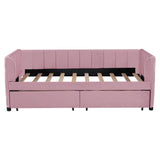 Upholstered Daybed With Ergonomic Design Backrest - Furniture Home Direct