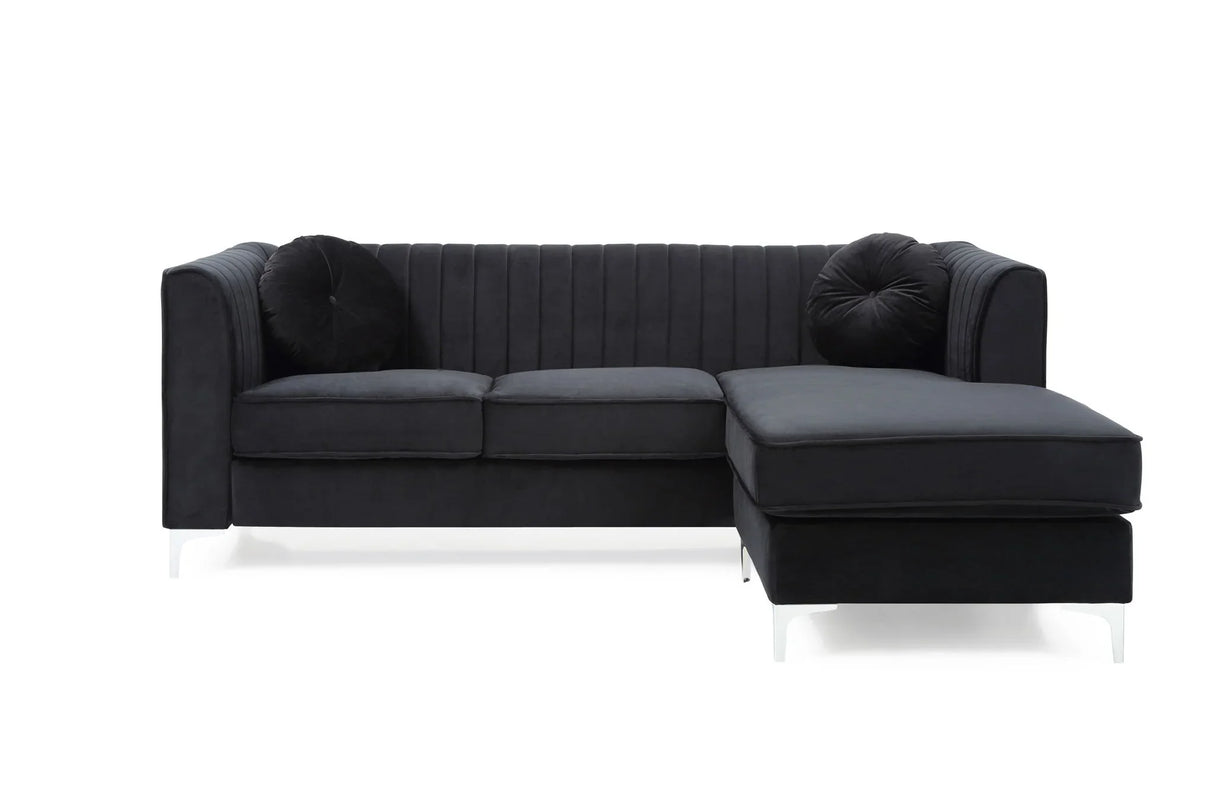 Delray - Micro Suede Sofa Chaise - Furniture Home Direct