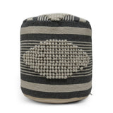 Diamond - Handcrafted Cylindrical Pouf - Furniture Home Direct