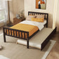 Twin Bed With Trundle, Platform Bed Frame With Headboard And Footboard, For Bedroom Small Living Space, No Box Spring Needed - Furniture Home Direct