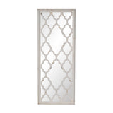 Distressed Floor Mirror, Full Body Mirror For Bathroom Bedroom Living Room - White - Furniture Home Direct