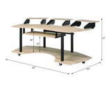 Eleazar - Music Recording Studio Desk - Wood - Furniture Home Direct