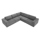 Modular L Shaped Sectional Sofa, Luxury Floor Couch Set, Upholstered Indoor Furniture, Foam - Filled Sleeper Sofa Bed For Living Room, Bedroom, 5 Pieces Free Combination - Furniture Home Direct