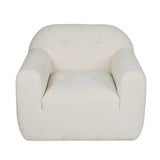 Harmonara - Boucle Upholstered Club Chair With Blind Tufting